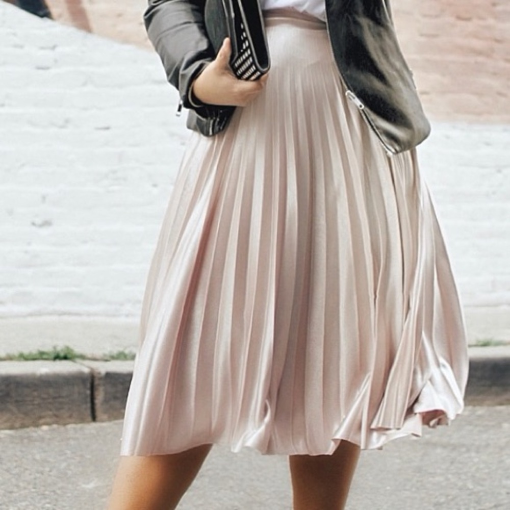 Rachel Roy Blush Pink Accordian Skirt